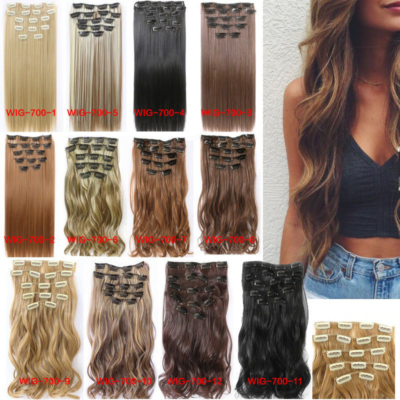 Clip In Synthetic Hair Extension Set