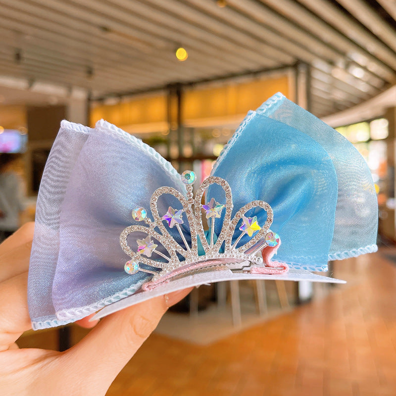 Crown Bow Barrettes