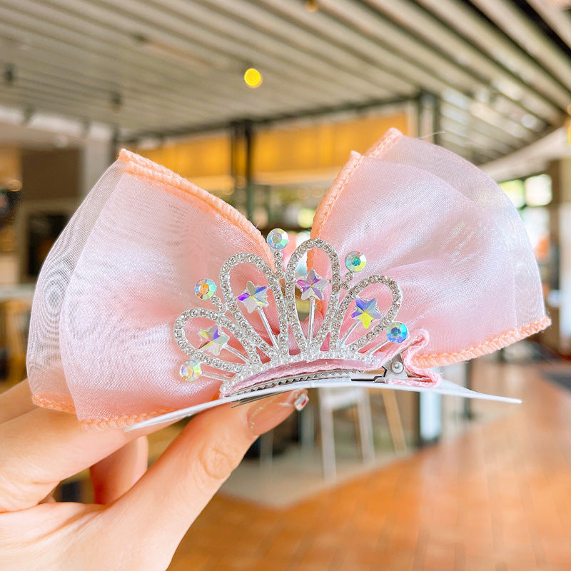 Crown Bow Barrettes
