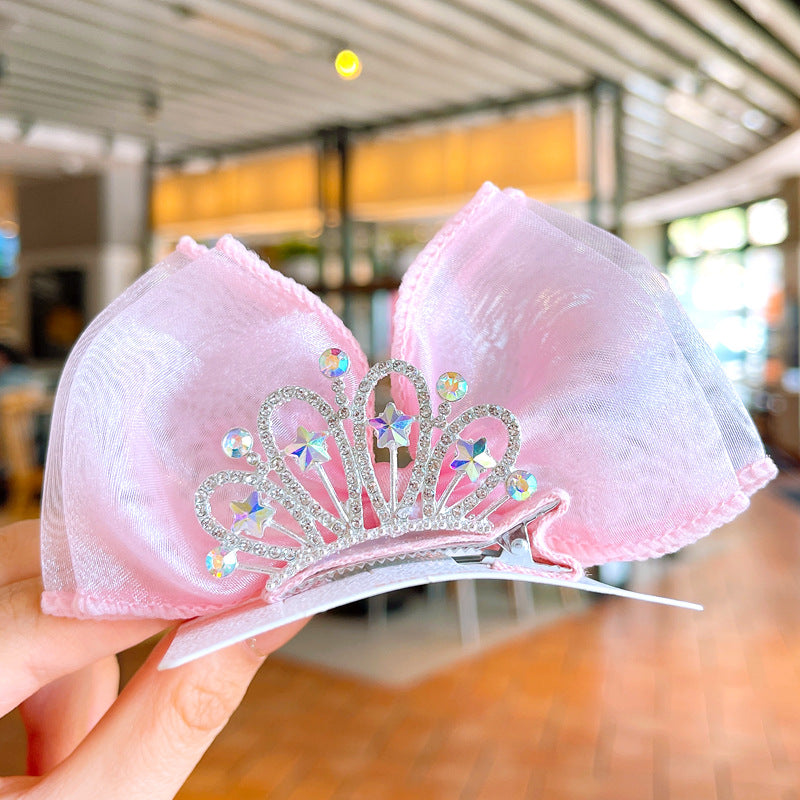 Crown Bow Barrettes
