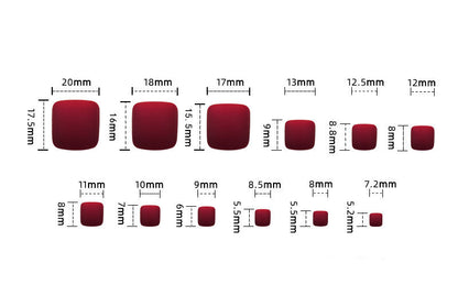 24 Piece Fake Toenail Pedicure