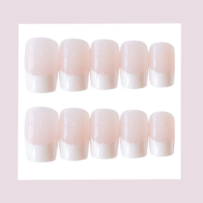 24 Piece French Long False Nails