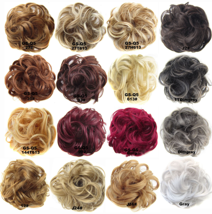 Scrunchie Synthetic Wavy Bun Ring