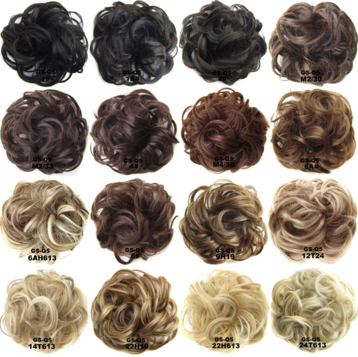 Scrunchie Synthetic Wavy Bun Ring