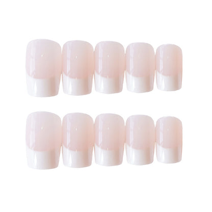 24 Piece French Long False Nails