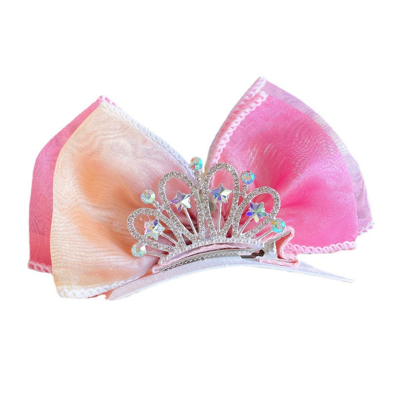 Crown Bow Barrettes