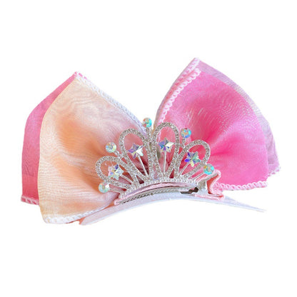 Crown Bow Barrettes