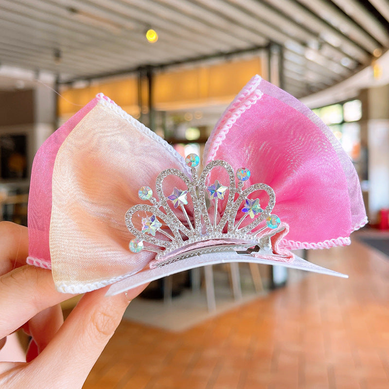 Crown Bow Barrettes