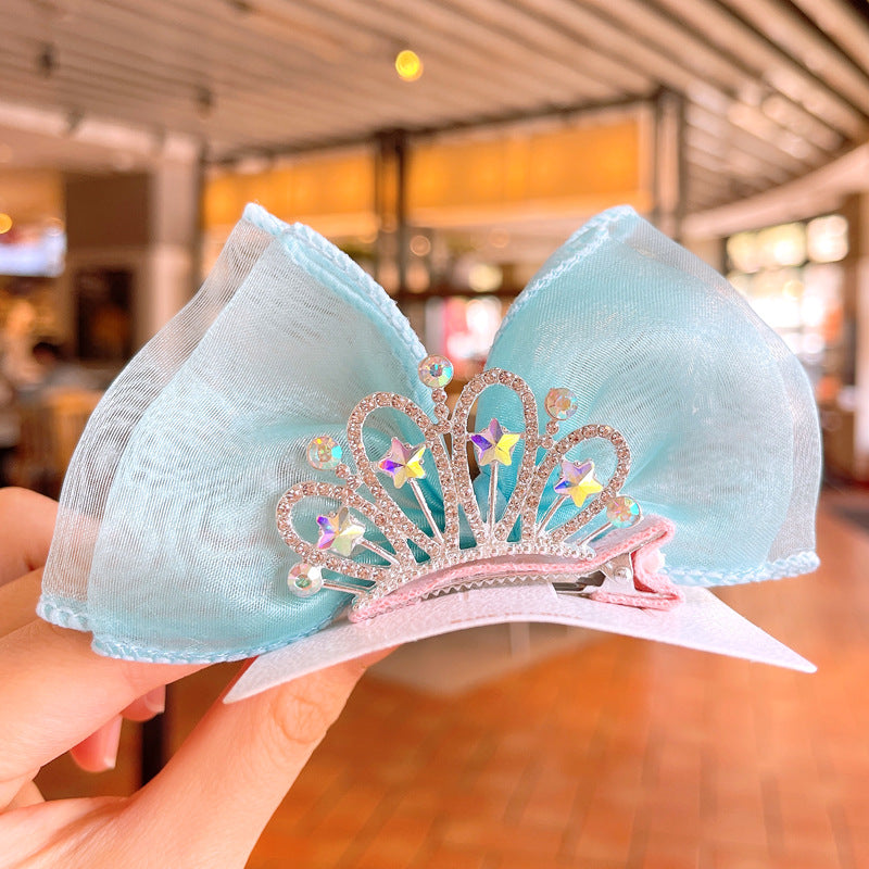 Crown Bow Barrettes