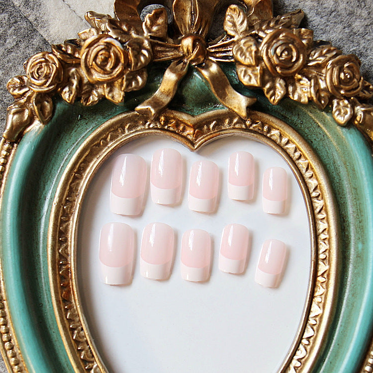 24 Piece French Long False Nails